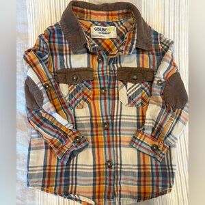 OshKosh B'gosh Kids Plaid Shirt Vintage- 2T